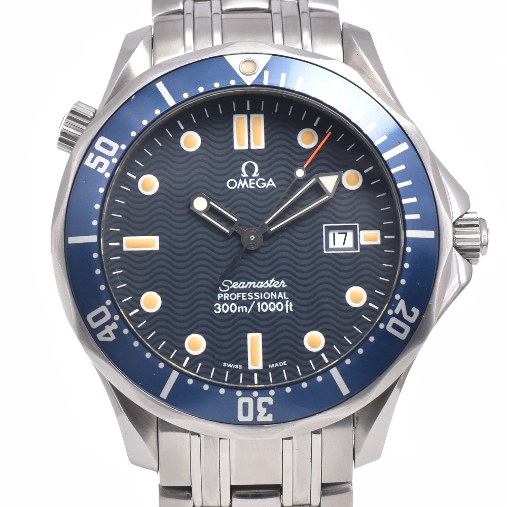 OMEGA Seamaster 300m 2541.80 Date blue Dial Quartz Men's Watch J#149990