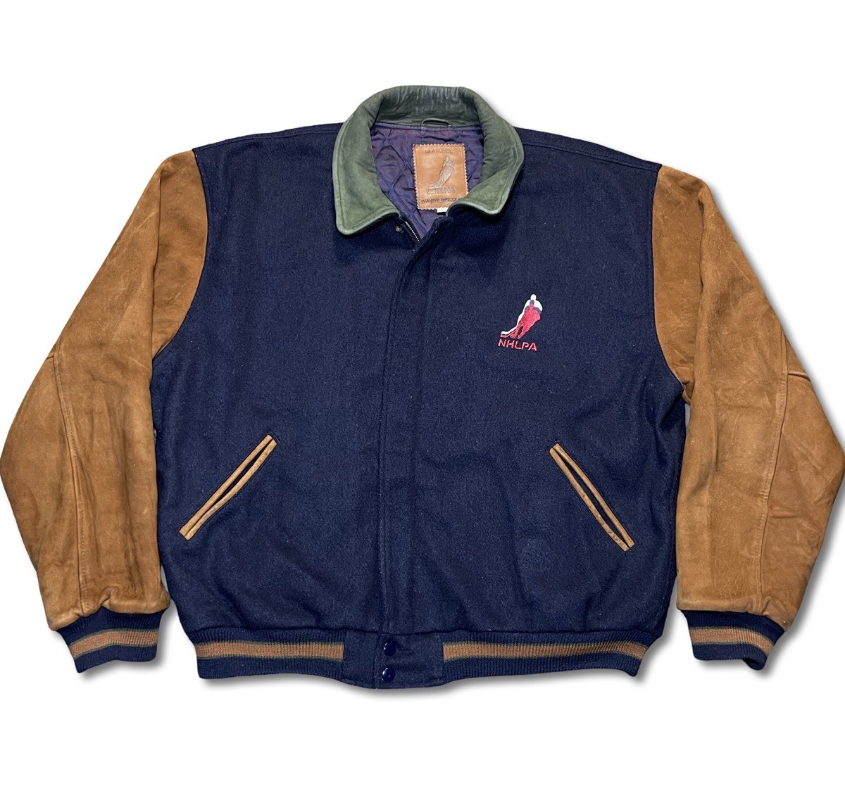 RARE Vintage Wayne Gretzky Personal NHLPA Varsity Jacket NHL Size XL