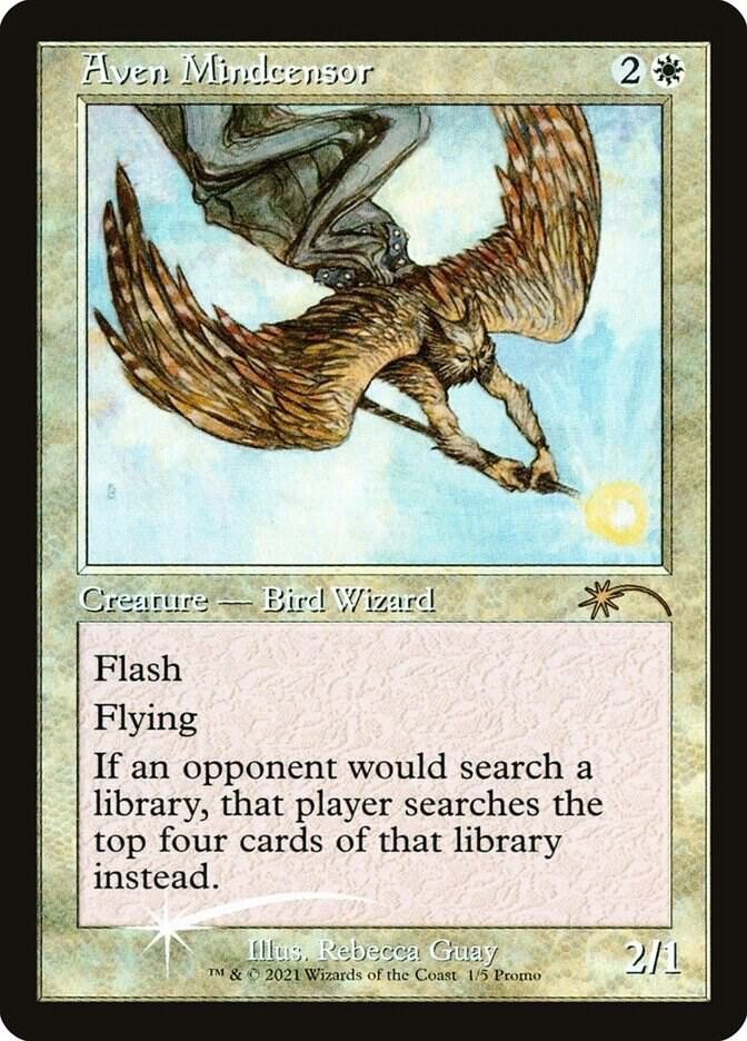 Aven Mindcensor (Retro Frame) #1 - WPN & Gateway Promos Rare Magic The Gathering Aven Mindcensor (Retro Frame) #1 - WPN & Gateway Promos Rare Magic The Gathering