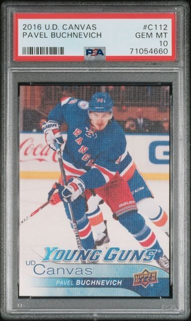 2016-17 Upper Deck Young Guns Pavel Buchnevich UD Canvas Rookie PSA 10 Gem Mint 2016-17 Upper Deck Young Guns Pavel Buchnevich UD Canvas Rookie PSA 10 Gem Mint