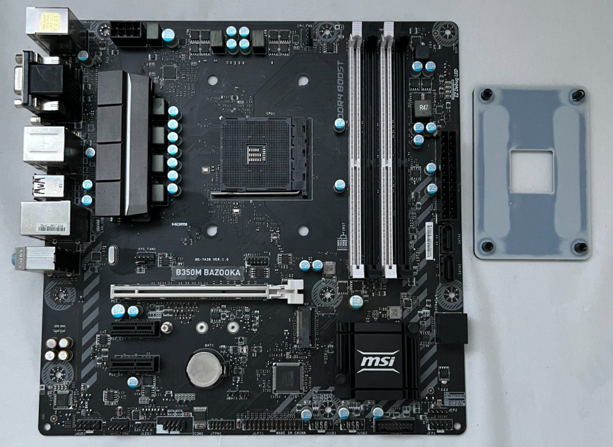 MSI B350M BAZOOKA AMD B350 AM4 DDR4 mATX Motherboard