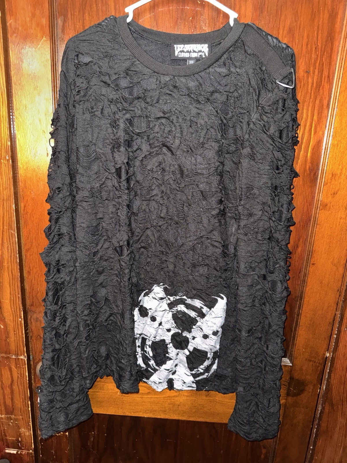 Lip Service Biohazard Long Sleeve Black Silver XXL