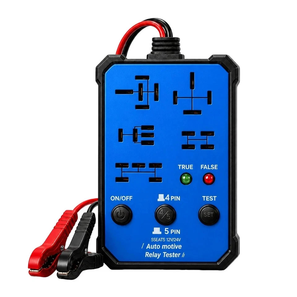 New Automotive Relay Tester 12V-24V Universal Car Relay Test Tool LED Indicator 
