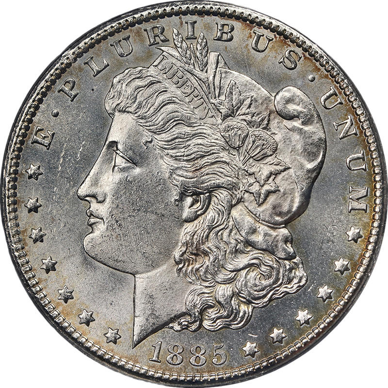1885-CC Morgan Silver Dollar ANACS MS62 Decent Eye Appeal Nice Strike