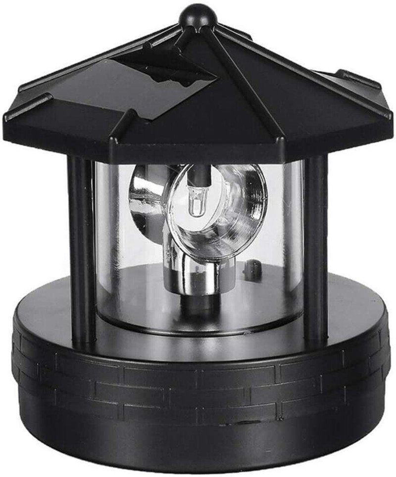 Solar Beacon Light, Waterproof LED Garden Lighthouse 360 Rotating for Outdoor Ga Solar Beacon Light, Waterproof LED Garden Lighthouse 360 Rotating for Outdoor Ga