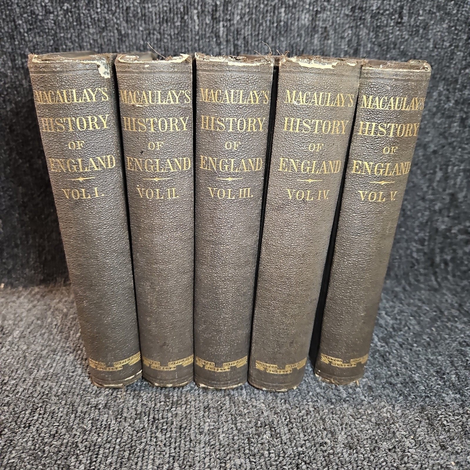 The History of England From The Accession Of James II 1877 5 Vol Set The History of England From The Accession Of James II 1877 5 Vol Set