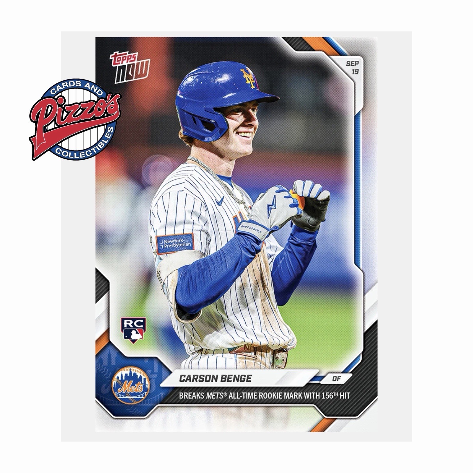 Carson Benge RC 156th Hit Mets Record 2026 MLB Topps NOW Card 693 Presale
