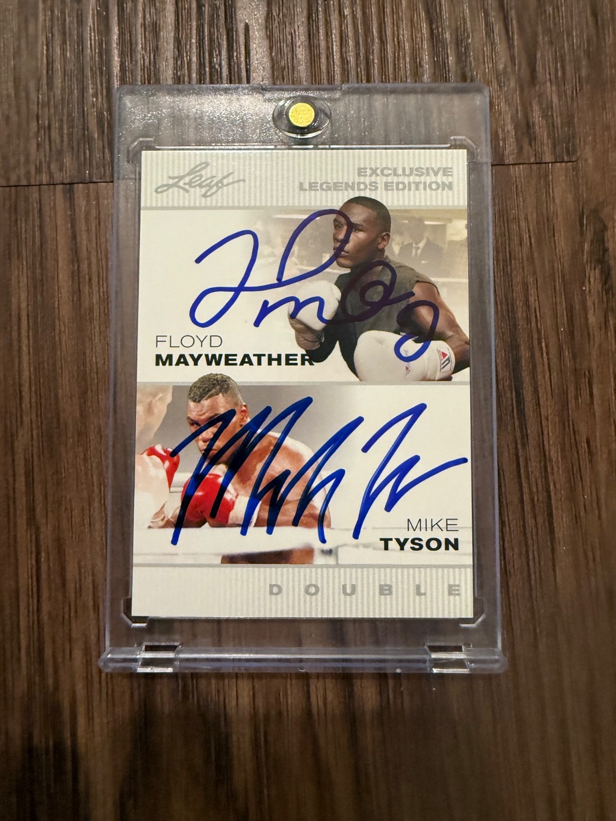 2022 Leaf- Mike Tyson / Floyd Mayweather- Auto Autograph