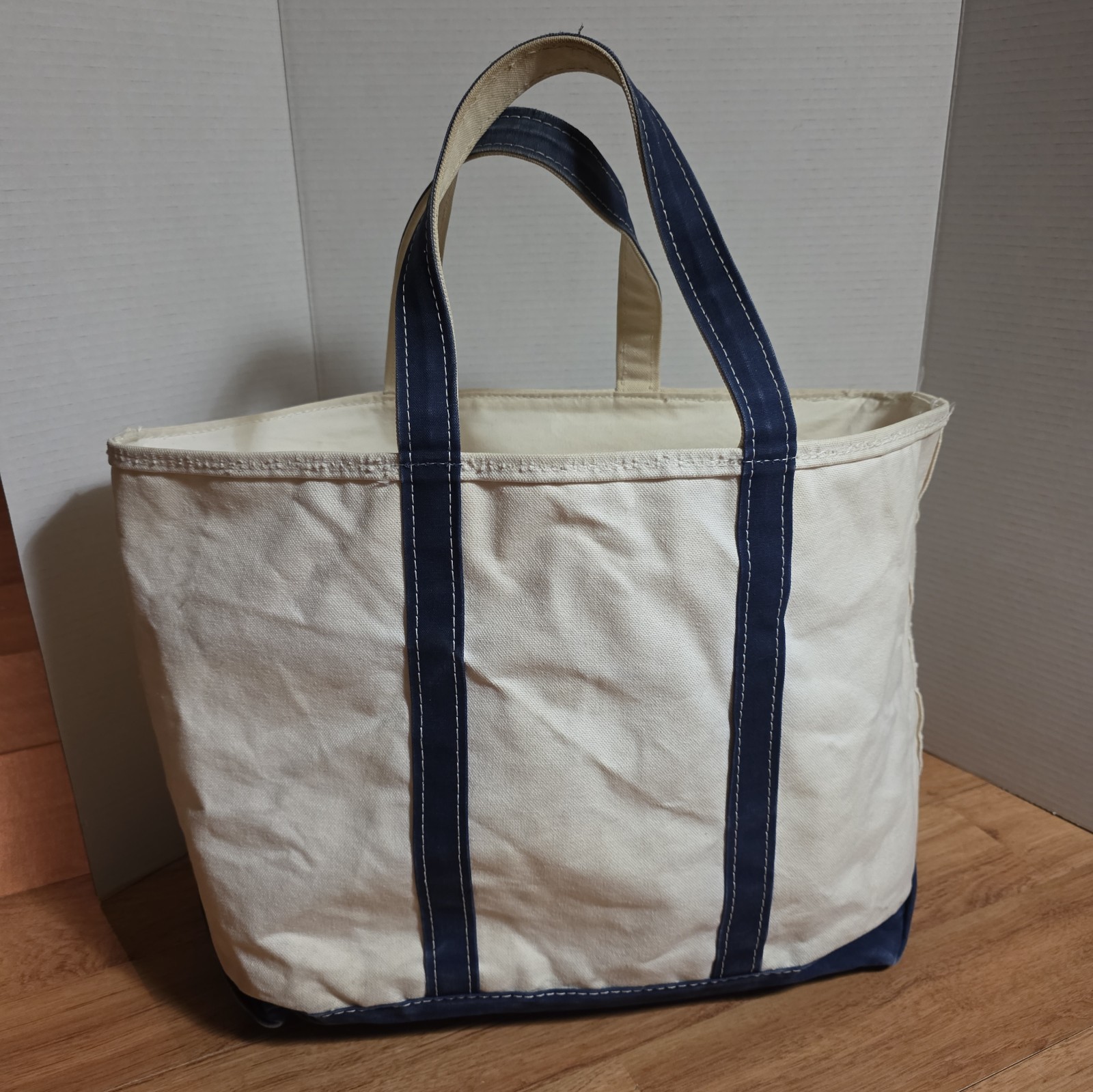 Vintage LL Bean Boat and Tote Zip Top Canvas Bag Blue USA Made Vintage LL Bean Boat and Tote Zip Top Canvas Bag Blue USA Made