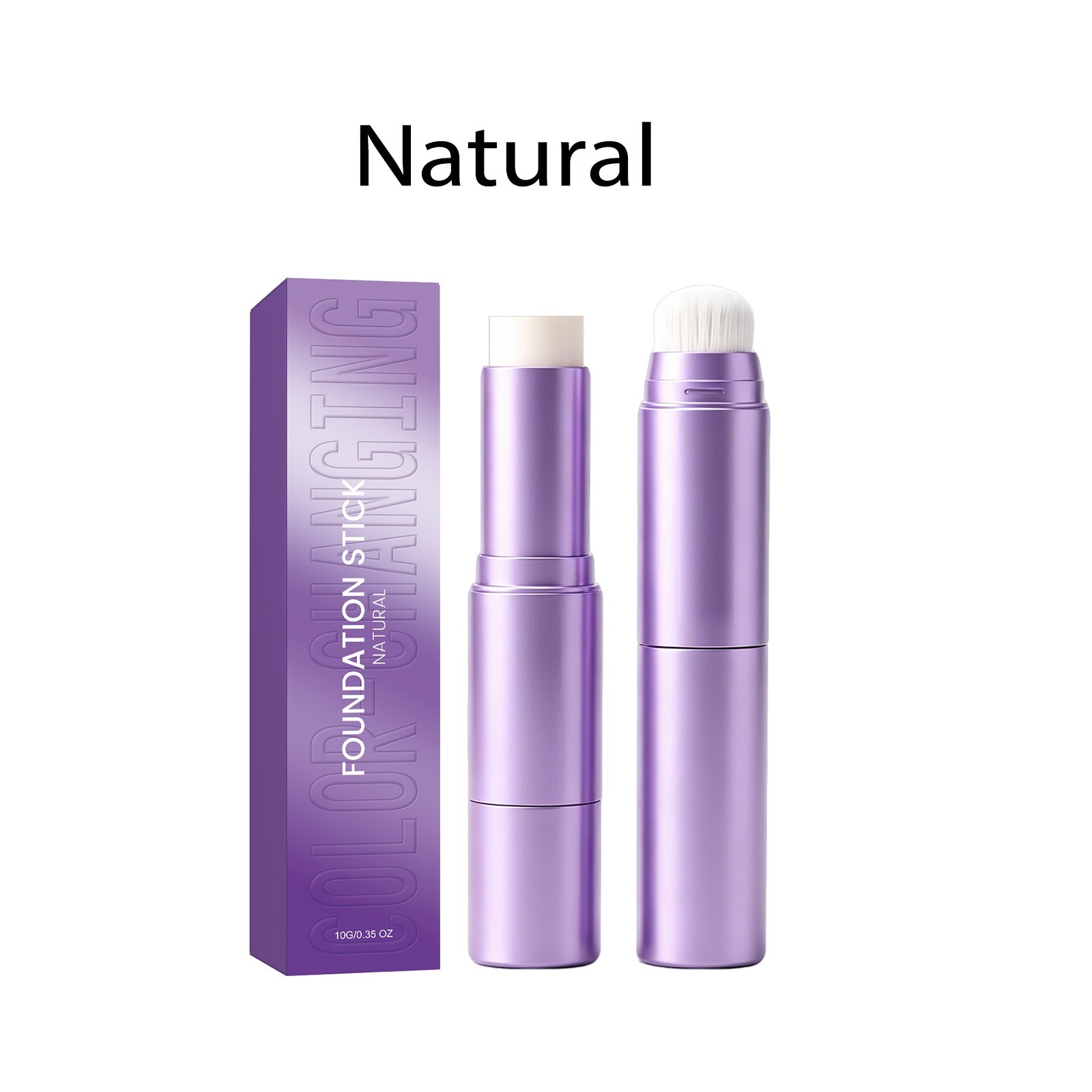 Facelove Foundation Stick, Changing Foundation Stick, 2-in-1 Waterproof & Long
