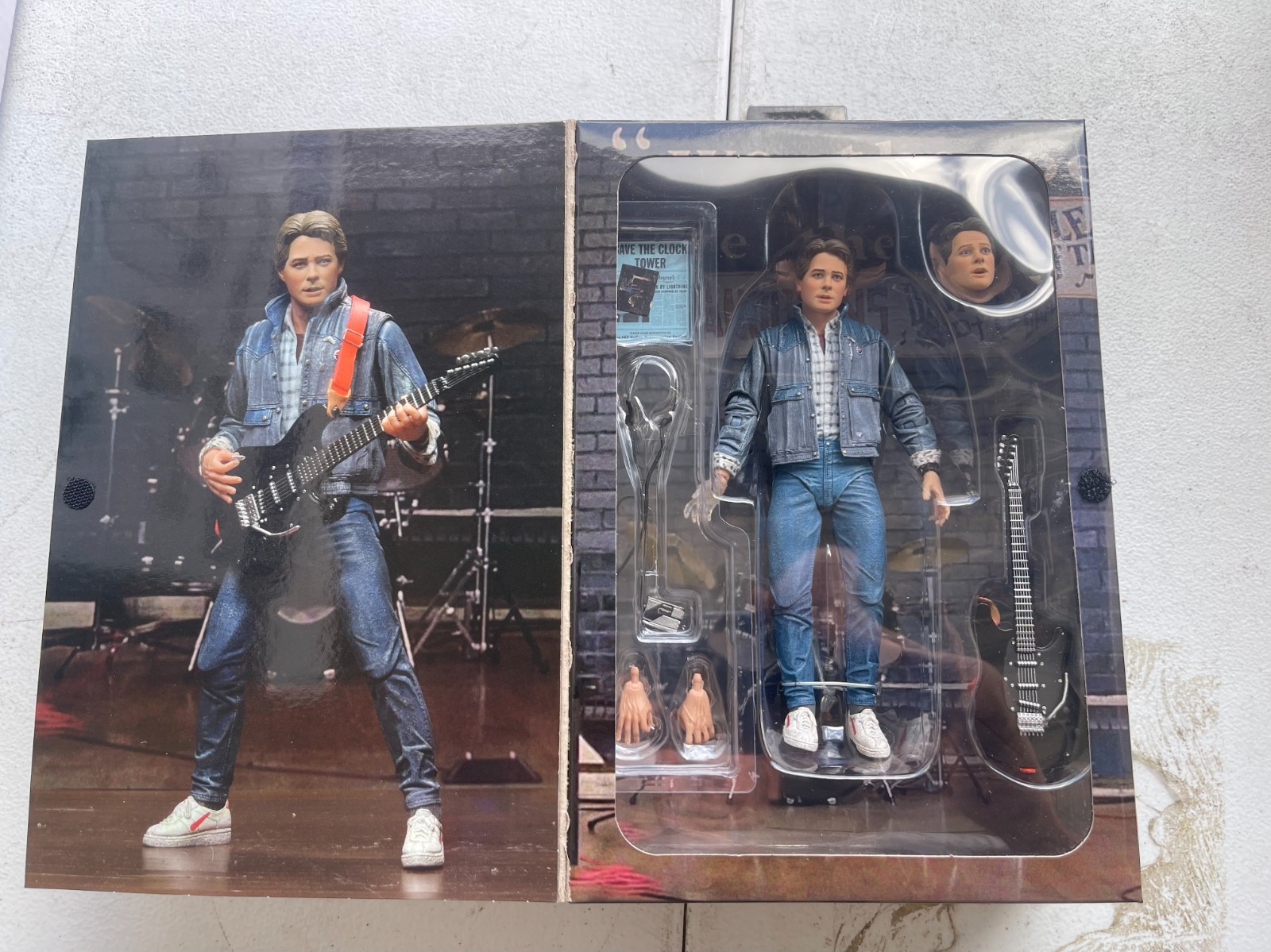 NECA Marty McFLY Ultimate Battle Bands Audition Action Figure 93N110920 New NECA Marty McFLY Ultimate Battle Bands Audition Action Figure 93N110920 New