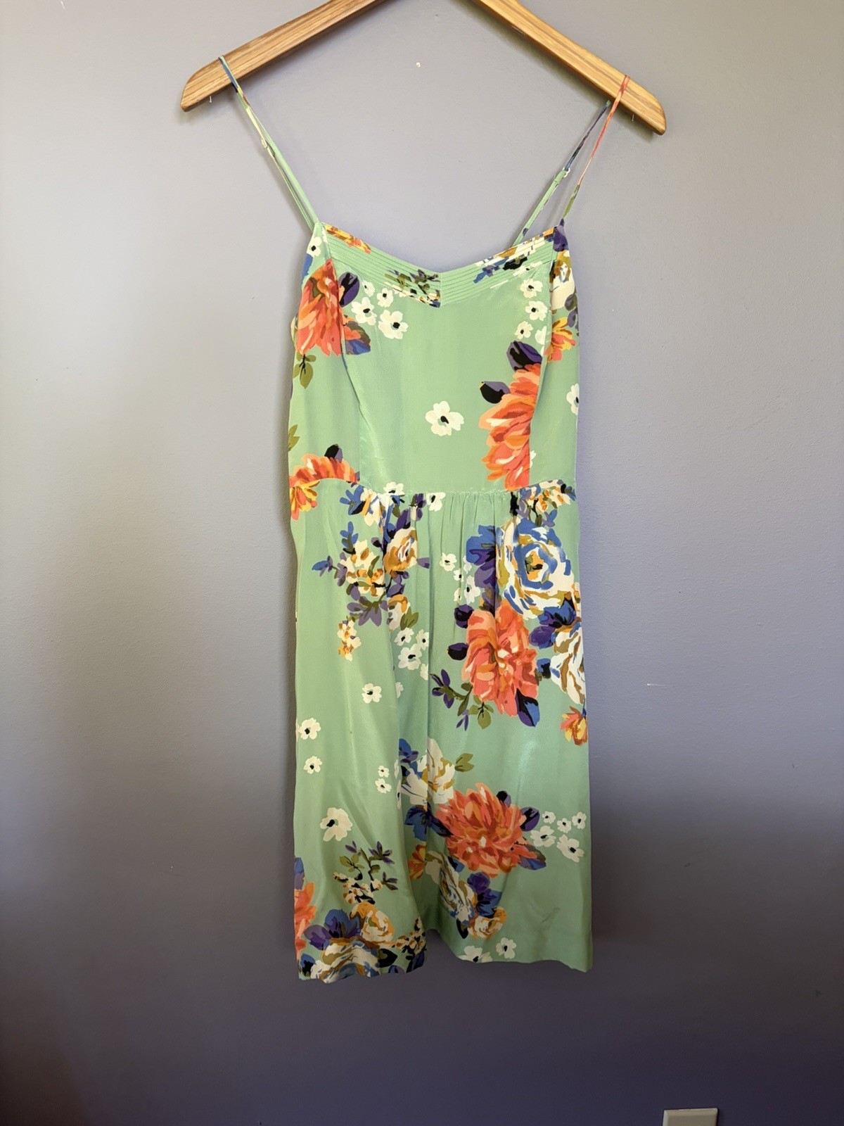 Anthropologie Moulinette Soeurs/Odille - Verdant Garden Floral Silk Slip Dress 6