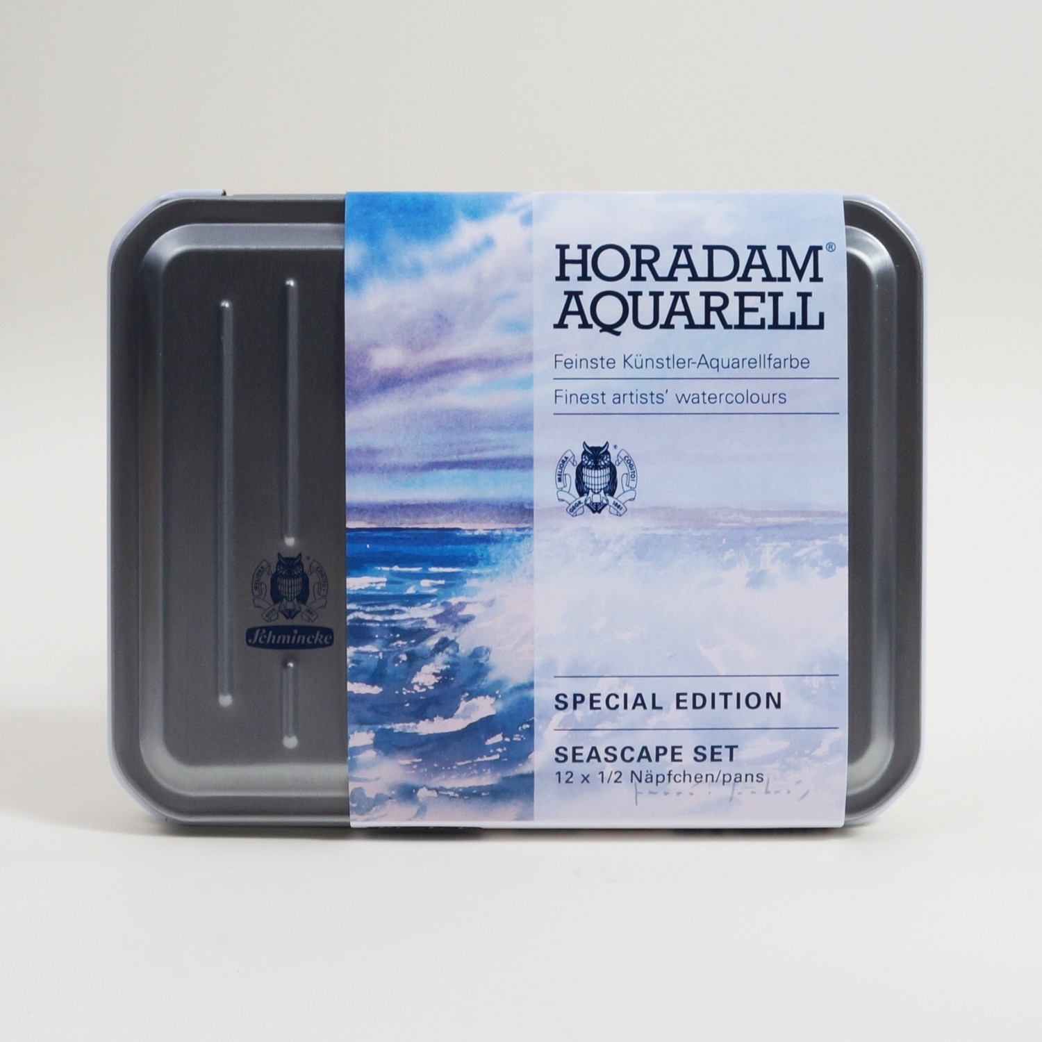 Schmincke HORADAM Aquarell Seascape 12 Half Pan Watercolor Set 74854
