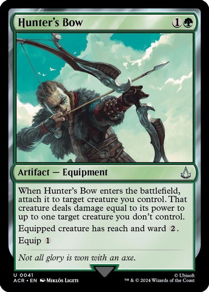 2024 Magic: The Gathering: ACR - Hunters Bow (#41, U, Near Mint)
