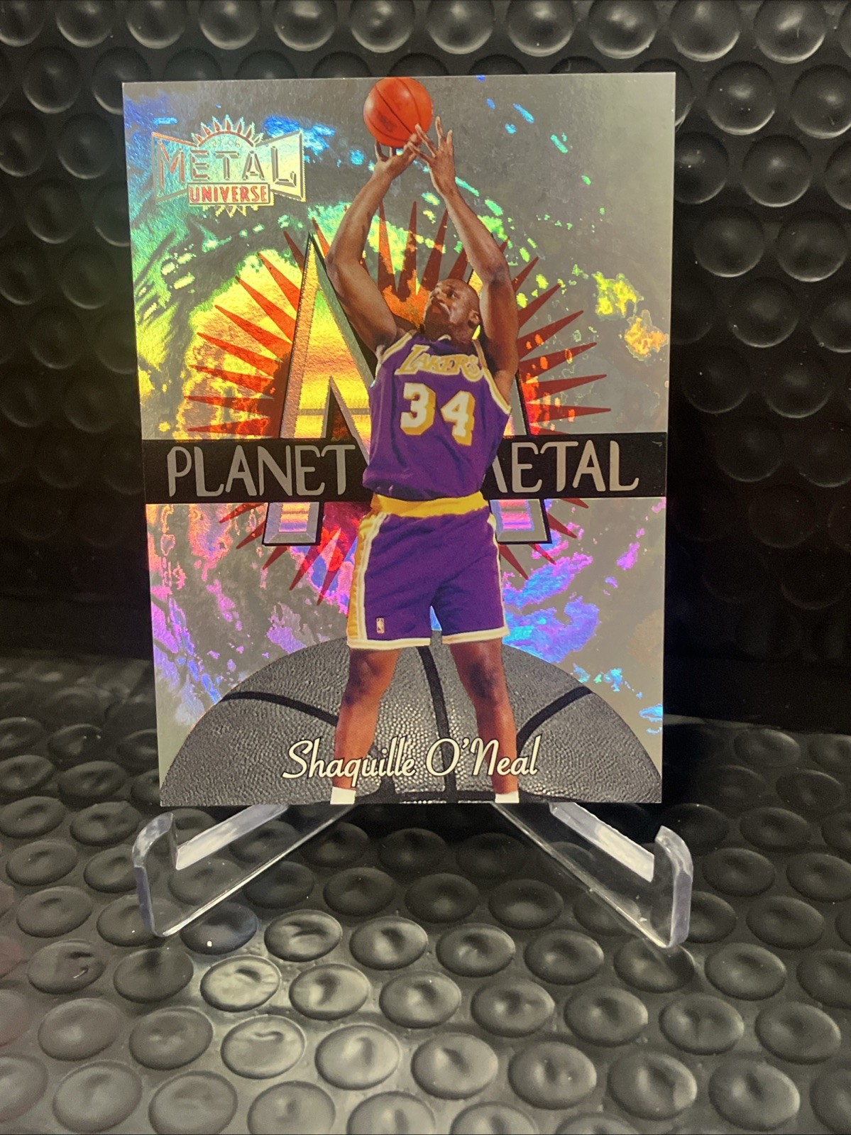1997-98 Metal Universe - Planet Metal Shaquille O'Neal #4 PM Very Clean Copy