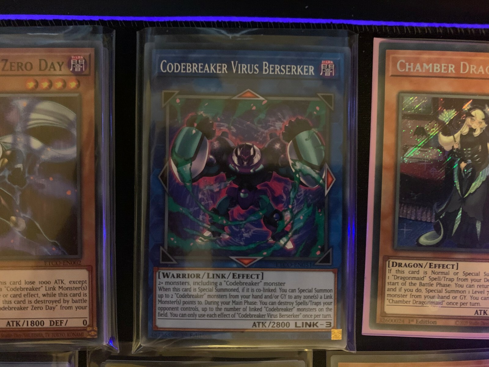 3x Codebreaker Virus Berserker Playset, ETCO-EN051, New, Mint, Common YuGiOh 3x Codebreaker Virus Berserker Playset, ETCO-EN051, New, Mint, Common YuGiOh