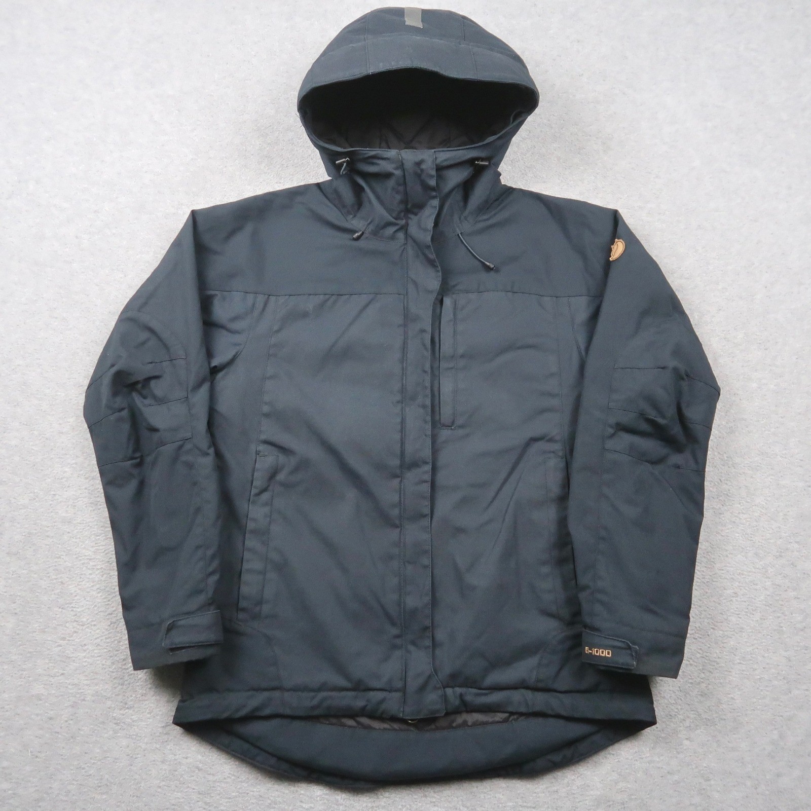 Fjallraven Singi Loft Jacket Mens XS Navy Blue G-1000 Hooded Insulated Parka