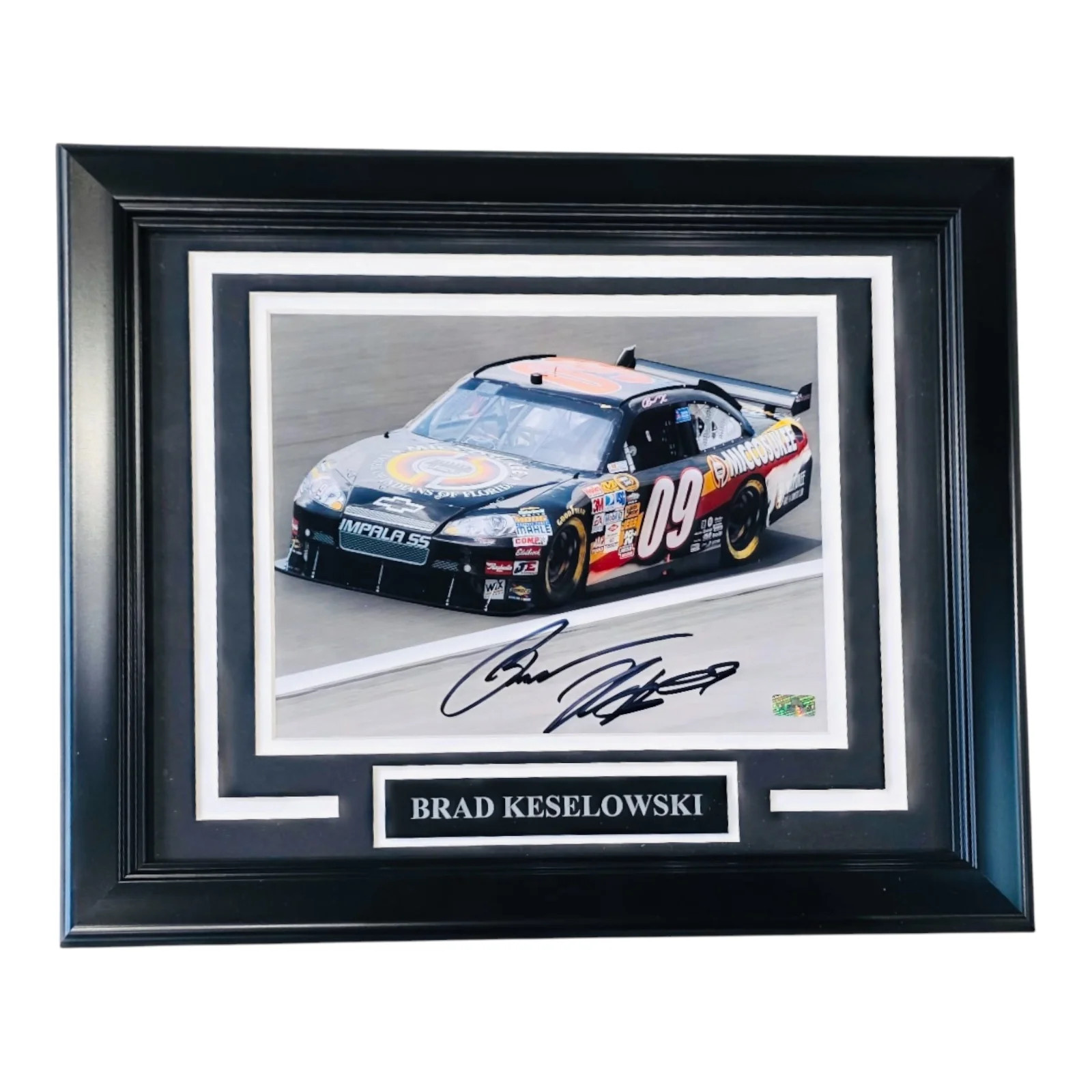 Brad Keselowski Autographed NASCAR Deluxe Framed 8x10 Photo