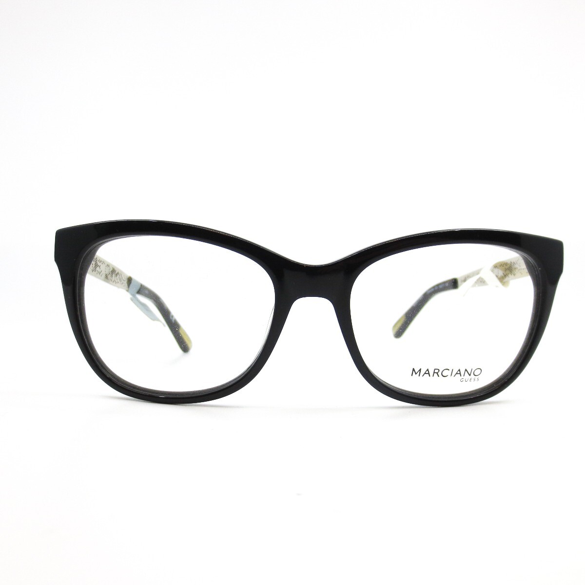 Marciano By Guess GM0268 001 Black Plastic Cat Eye Eyeglasses Frame 53-17-135