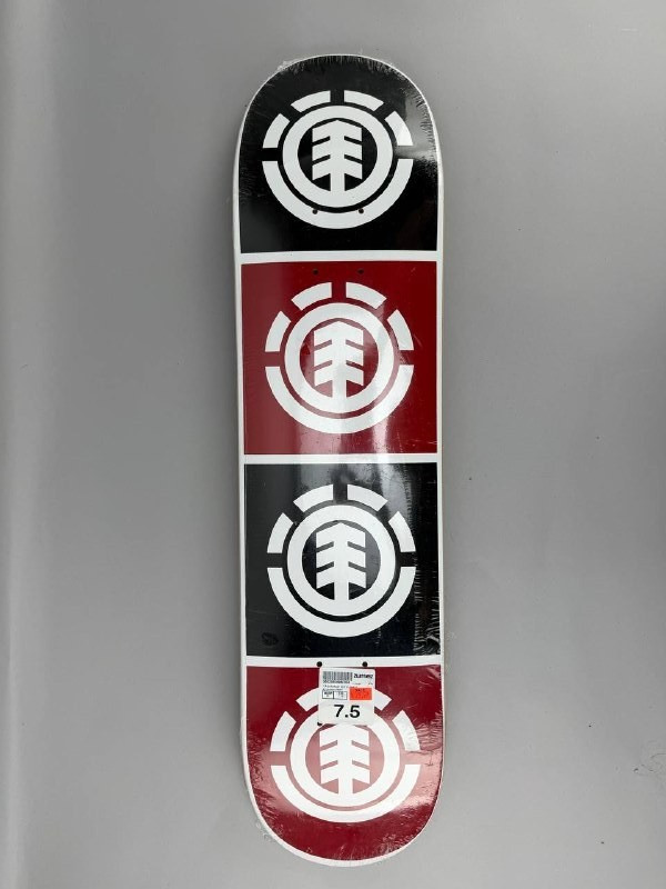 Element Quadrant Skate Deck White Black Red 7.5x31.3 Skateboard Deck Element Quadrant Skate Deck White Black Red 7.5x31.3 Skateboard Deck