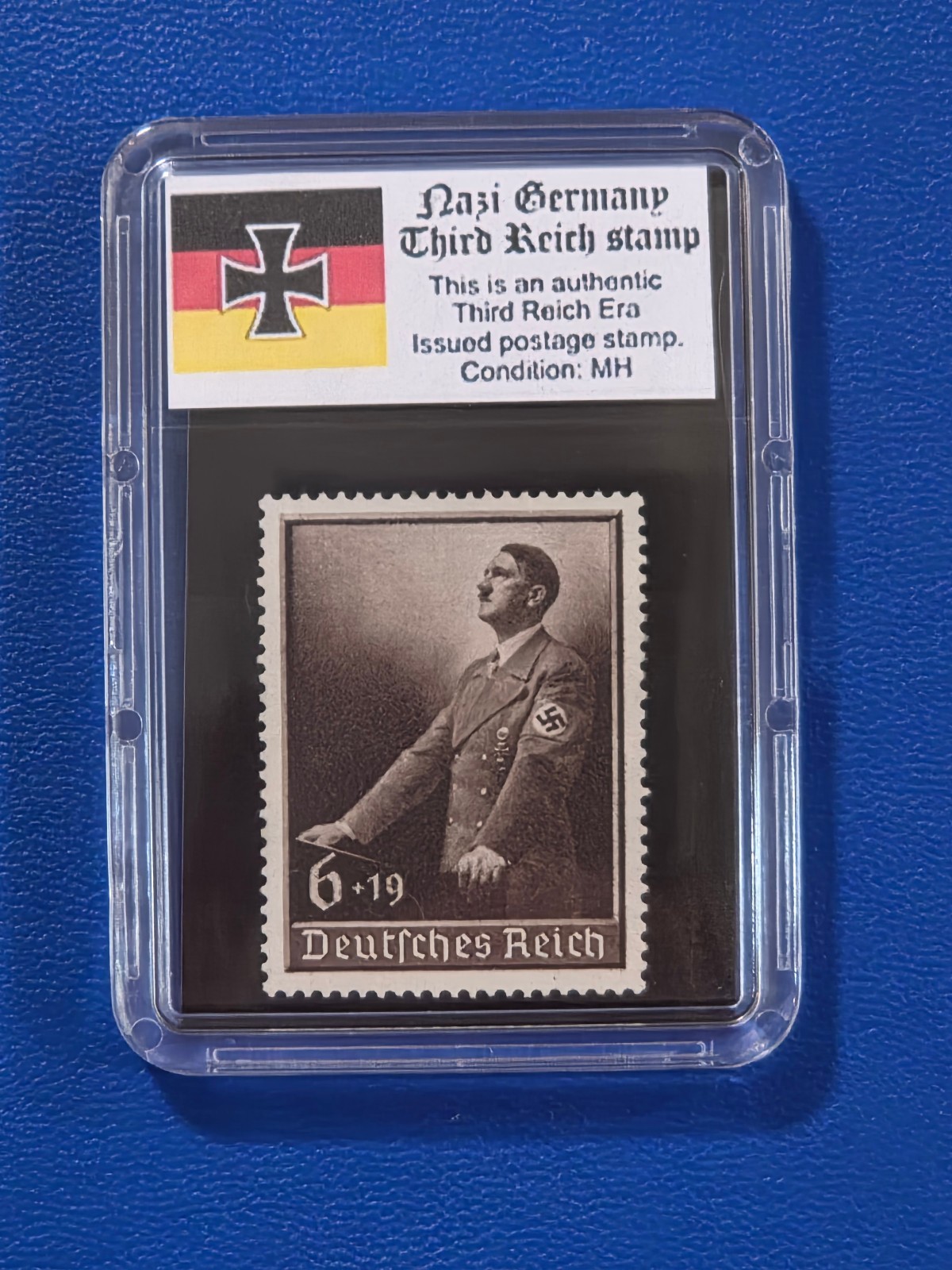 Germany - Adolf Hitler Party Rally Speech Stamp from WW2 Nazi German Era MH Germany - Adolf Hitler Party Rally Speech Stamp from WW2 Nazi German Era MH