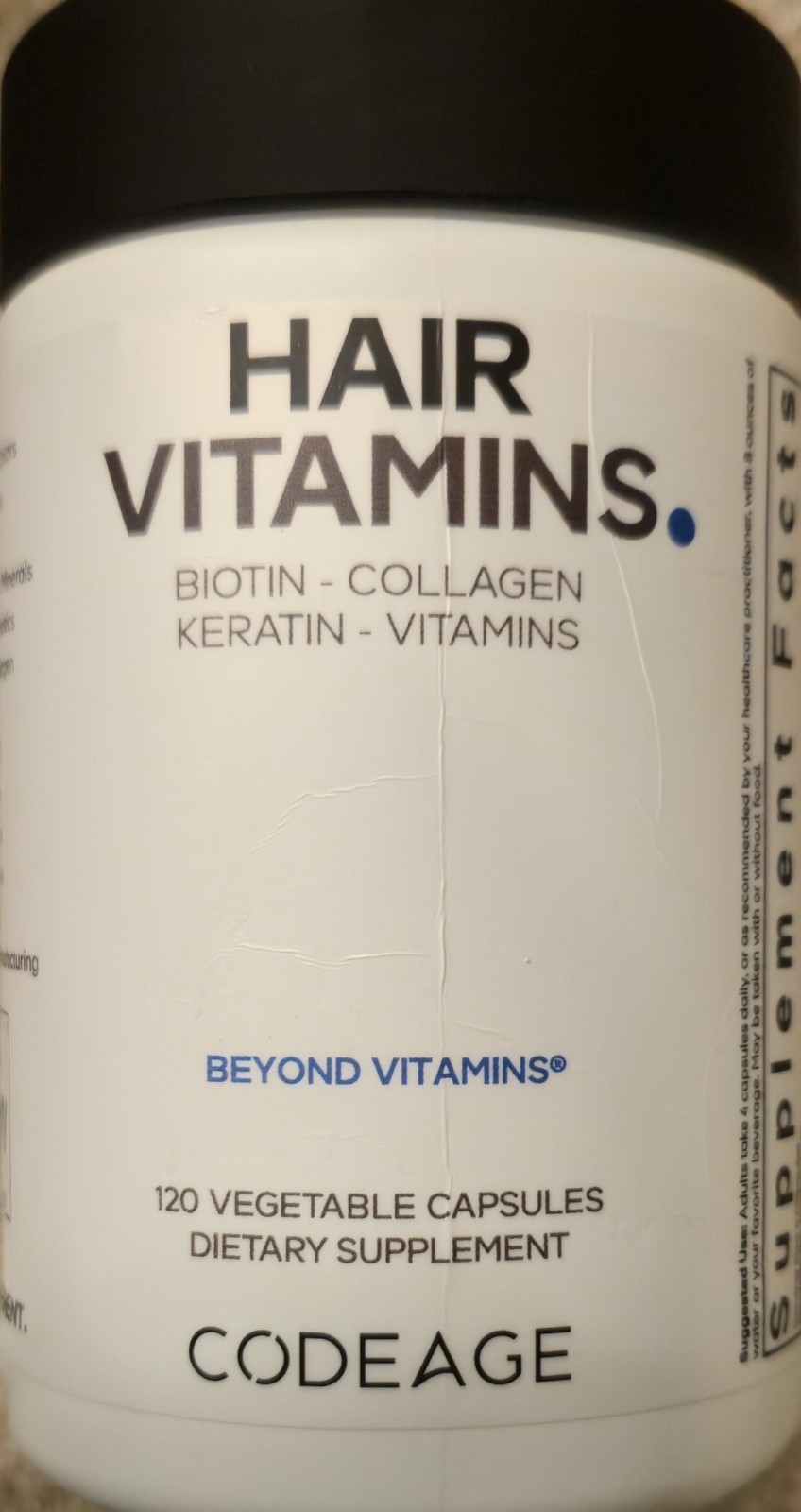 Codeage HAIR VITAMINS Beyond Vitamins 120 Vegetarian Capsules ( 30 Servings ) Codeage HAIR VITAMINS Beyond Vitamins 120 Vegetarian Capsules ( 30 Servings )