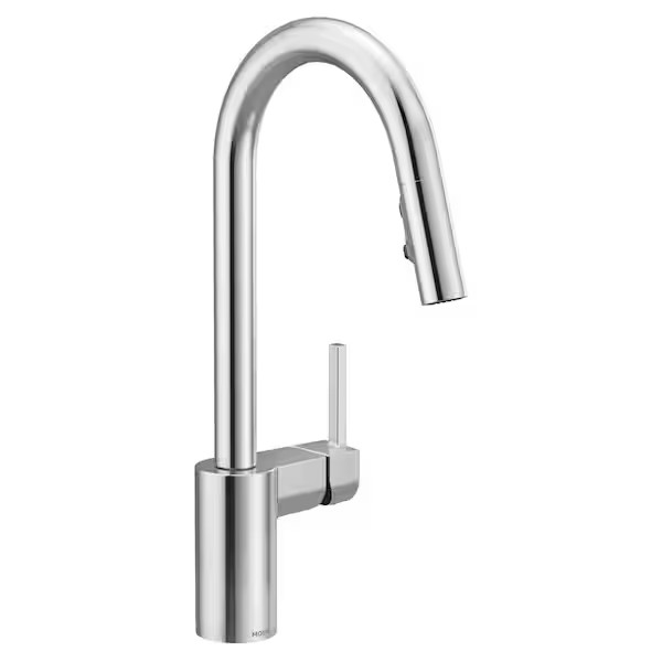 MOEN 7565 Align Chrome Single-Handle Faucet, Single Mount, Kitchen Power Clean MOEN 7565 Align Chrome Single-Handle Faucet, Single Mount, Kitchen Power Clean
