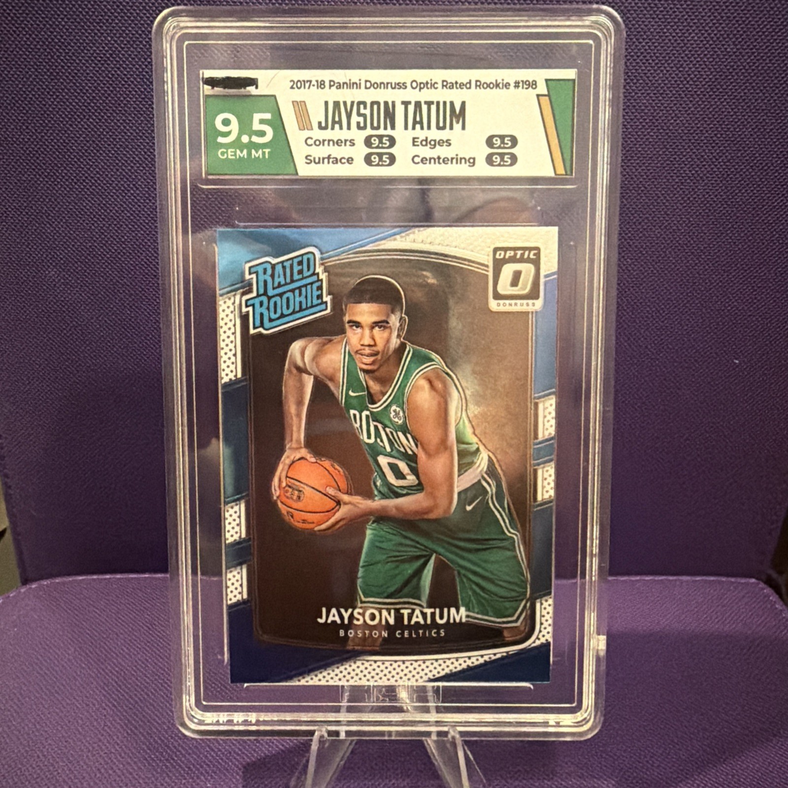 2017-18 Panini Donruss Optic - Rated Rookie Jayson Tatum #198 (RC) HGA 9.5 🔥 2017-18 Panini Donruss Optic - Rated Rookie Jayson Tatum #198 (RC) HGA 9.5 🔥