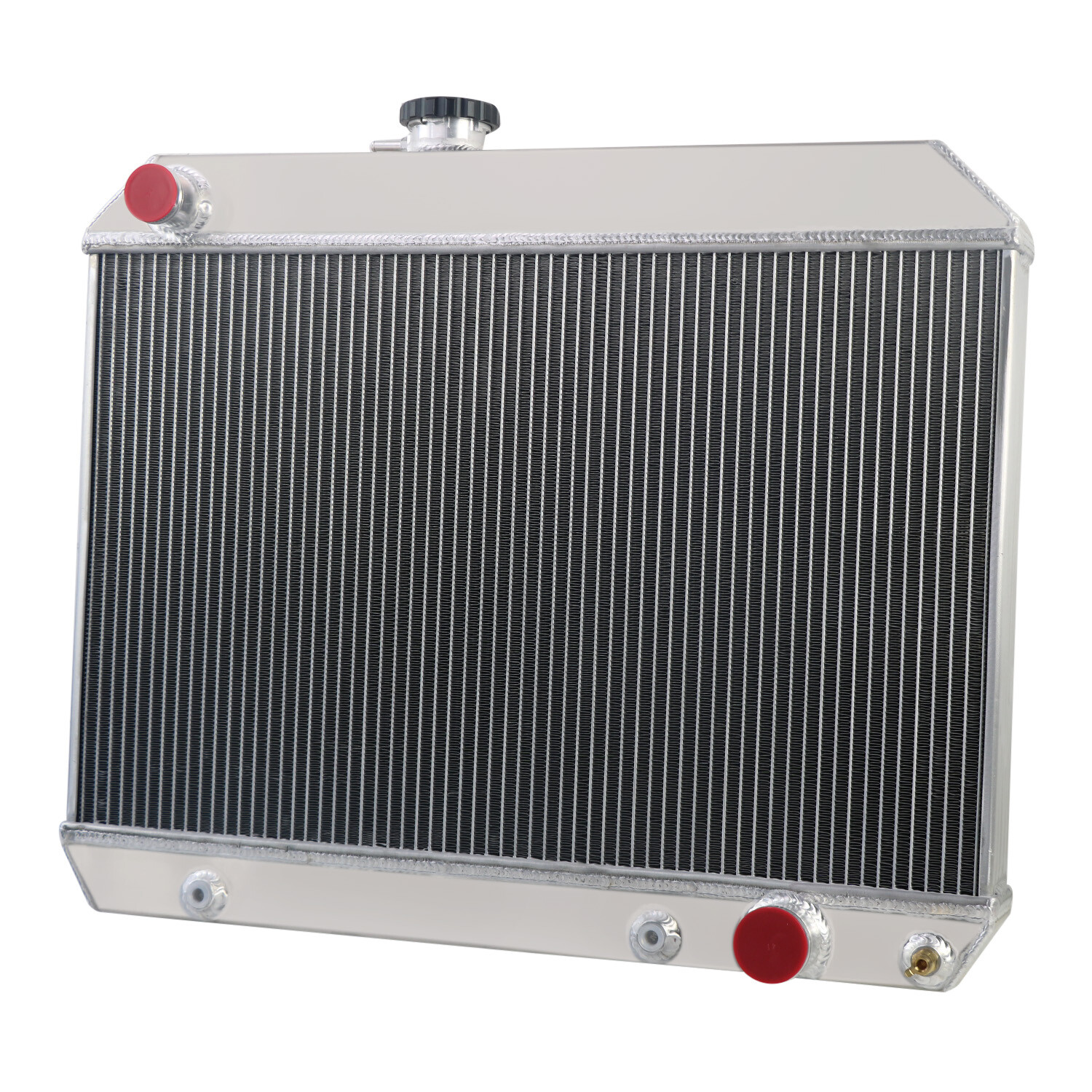 4 Row Aluminum Radiator Fit 1965-67 1966 Pontiac LeMans Tempest GTO Base Custom