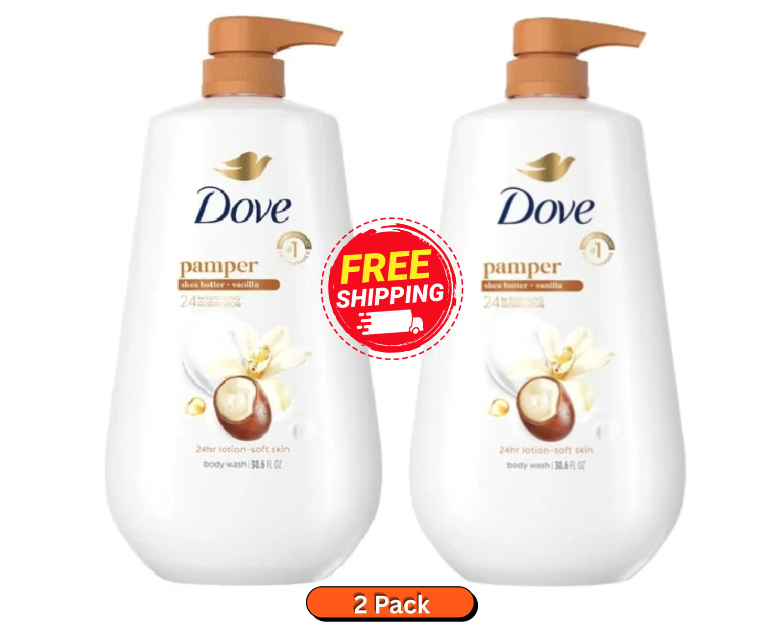 Dove Pampering Body Wash 30.6 Oz Shea Butter Vanilla Vegan Moisturizing Cleanser Dove Pampering Body Wash 30.6 Oz Shea Butter Vanilla Vegan Moisturizing Cleanser