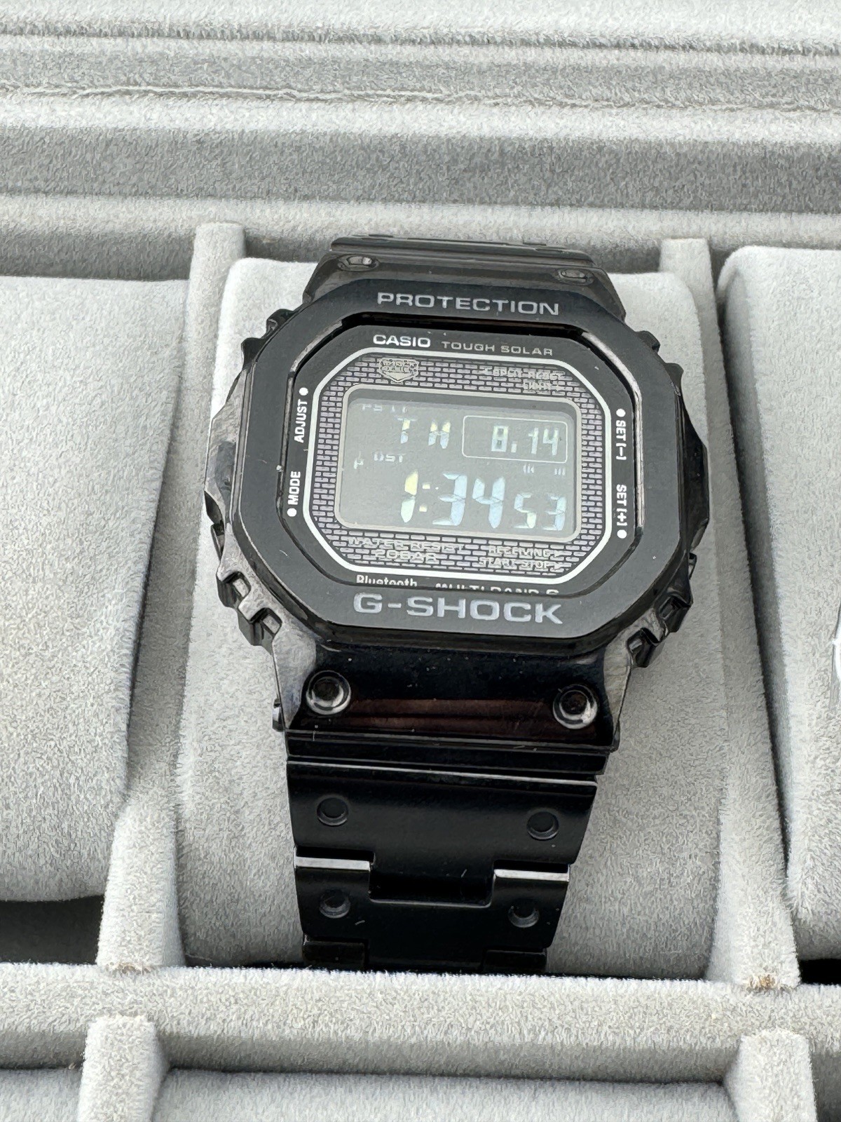 NEGATIVE CASIO G-SHOCK GMW-B5000G-1JF Tough Solar Black Men\'s Watch FULL METAL NEGATIVE CASIO G-SHOCK GMW-B5000G-1JF Tough Solar Black Men\'s Watch FULL METAL