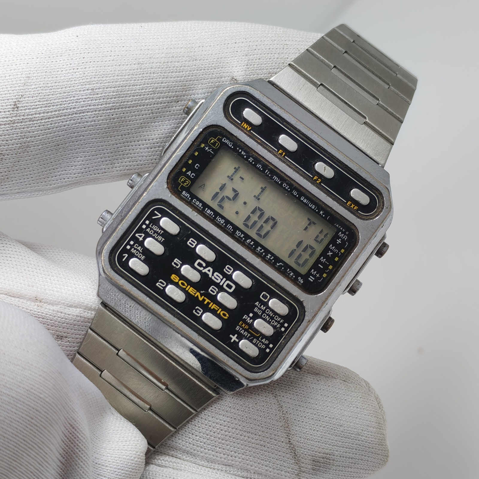 Casio Scientific Cfx-200 Calculator Vintage Men\'s Watch