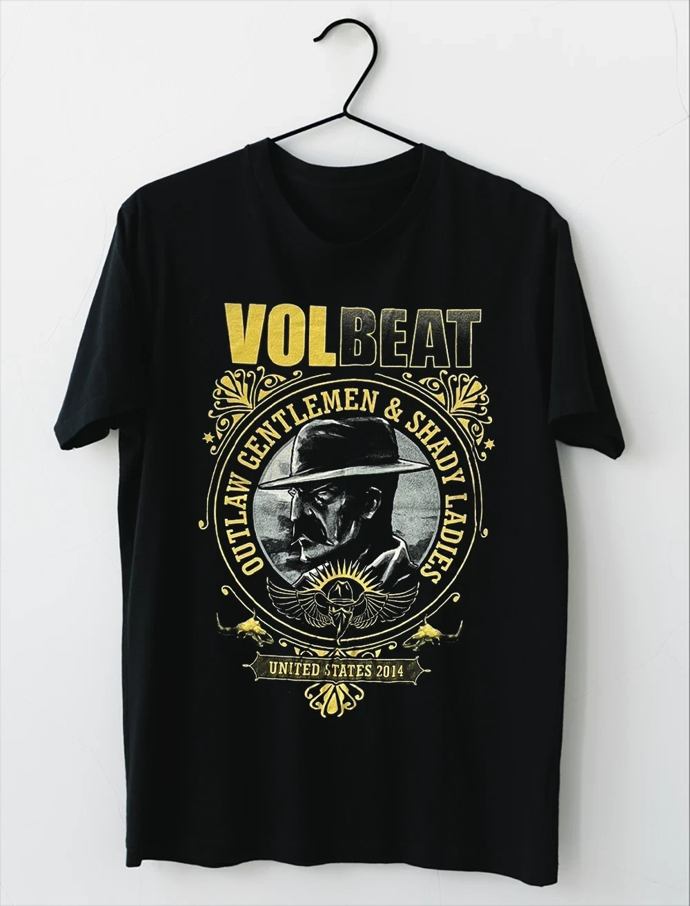NEW Volbeat Band 2014 Concert Short Sleeve Black All Size T-Shirt UB181 NEW Volbeat Band 2014 Concert Short Sleeve Black All Size T-Shirt UB181