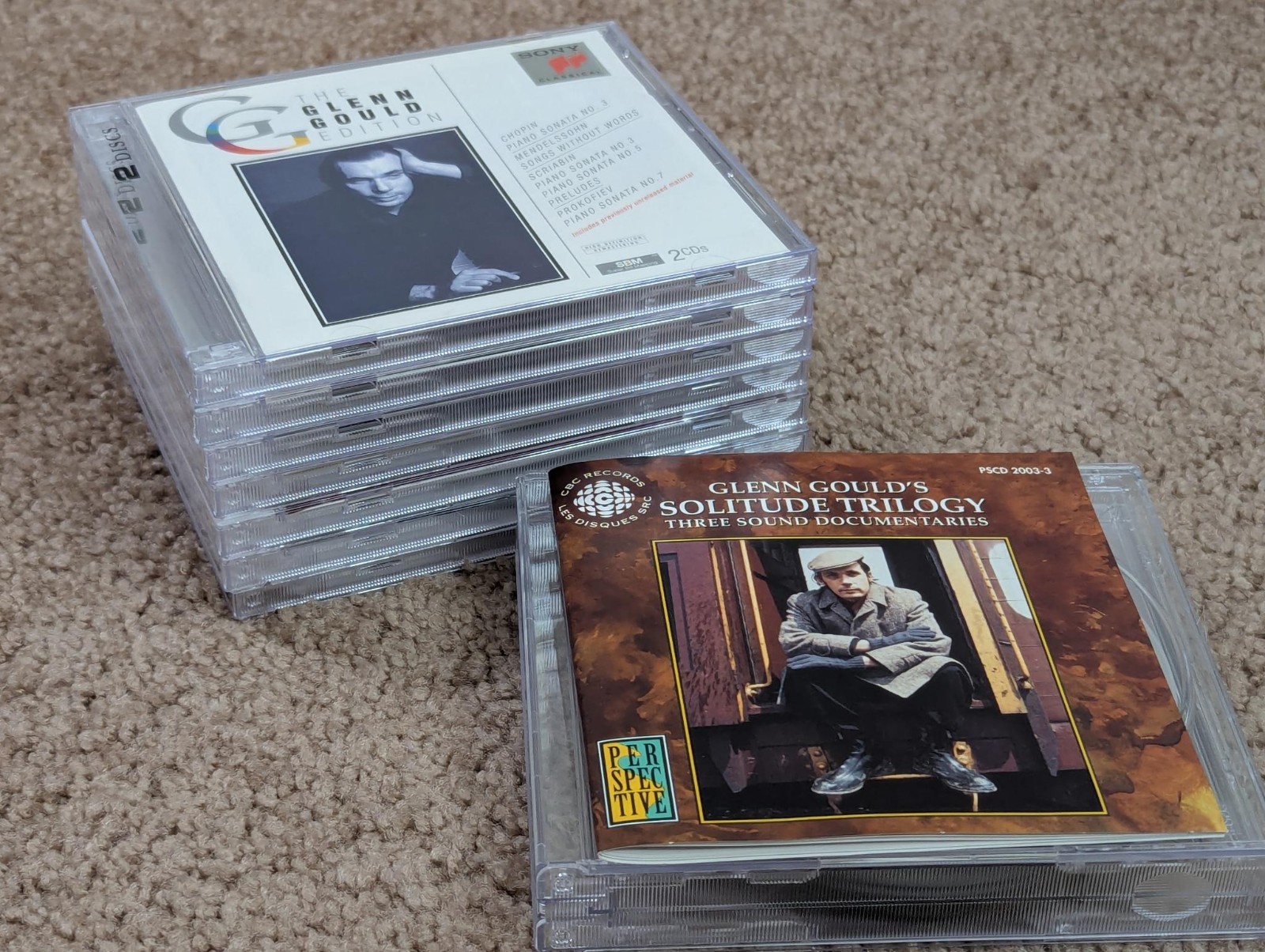 Lot of 8 Glenn Gould (13 CDs) - Bach, Chopin, Mendelssohn, Scriabin, Prokofiev Lot of 8 Glenn Gould (13 CDs) - Bach, Chopin, Mendelssohn, Scriabin, Prokofiev