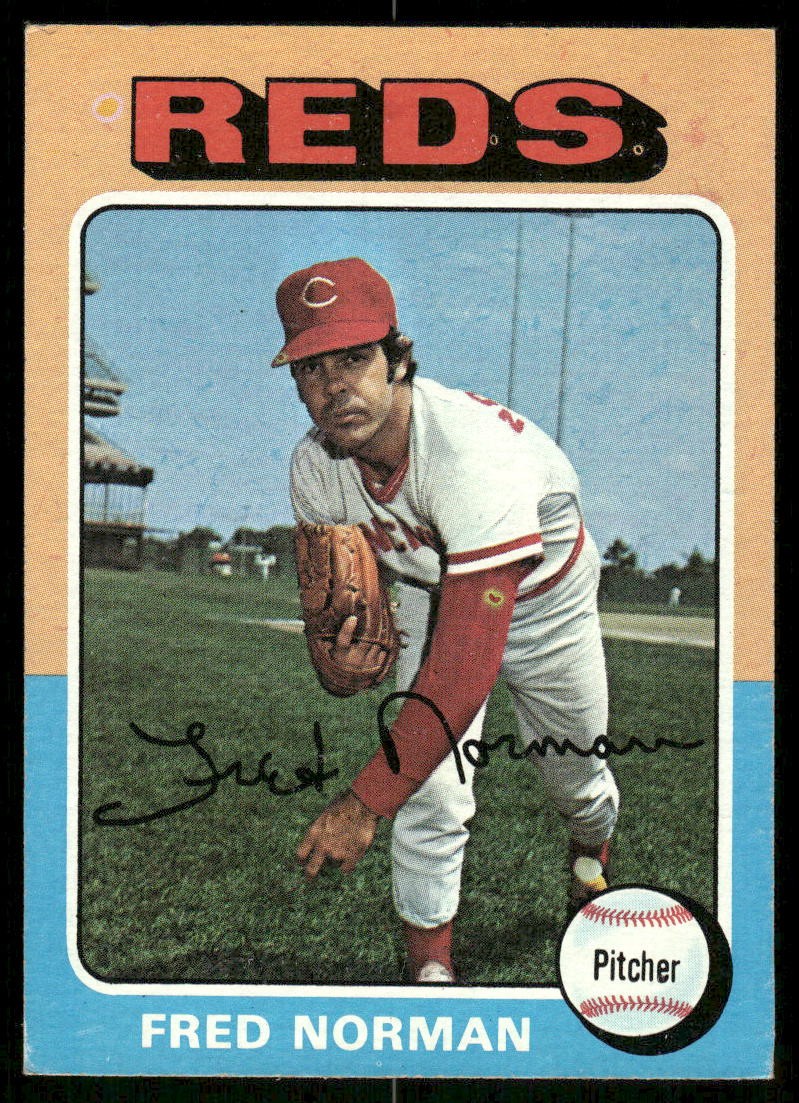 1975 Topps Fred Norman #396 Cincinnati Reds