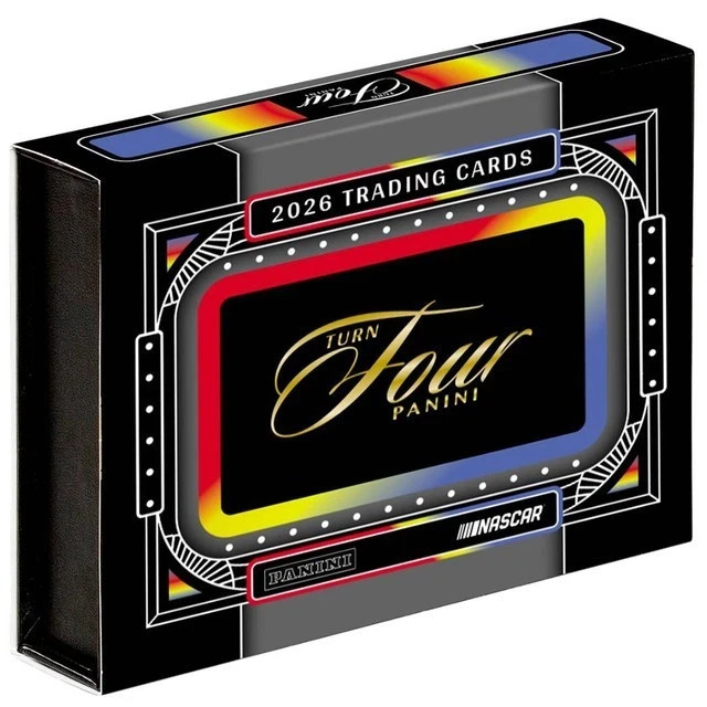 2026 Panini Turn Four Racing Factory Sealed Hobby Box 2026 Panini Turn Four Racing Factory Sealed Hobby Box