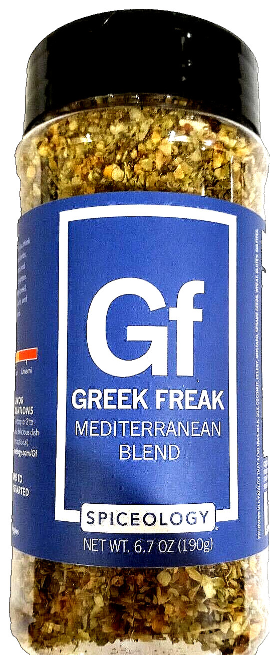 Spiceology Greek Freak Mediterranean Blend Seasoning 6.7 Oz (190g) EXP 05/2028 Spiceology Greek Freak Mediterranean Blend Seasoning 6.7 Oz (190g) EXP 05/2028