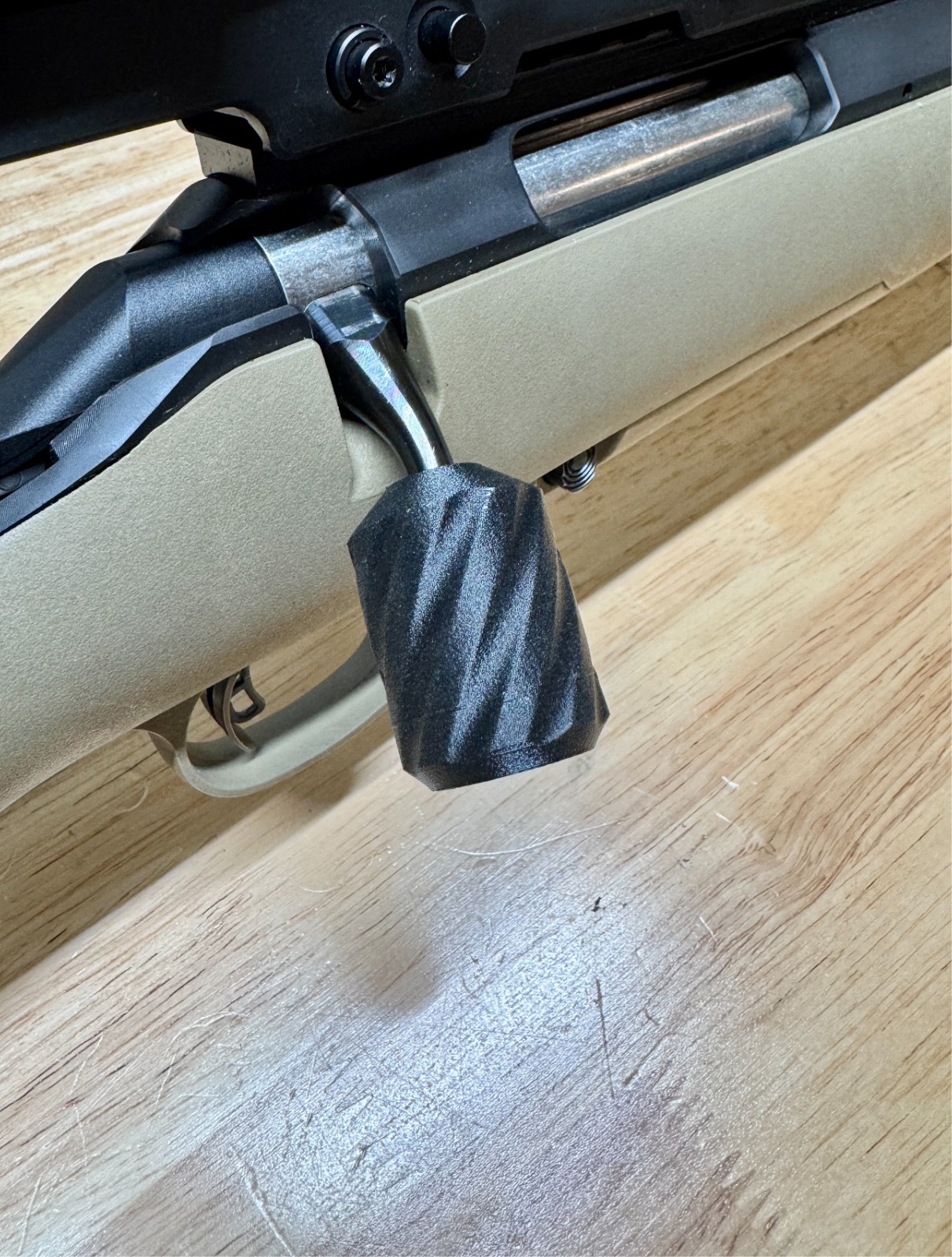 Upgraded Bolt Knob for Ruger American Bolt Action Rifle. Larger Ergonomic Handle