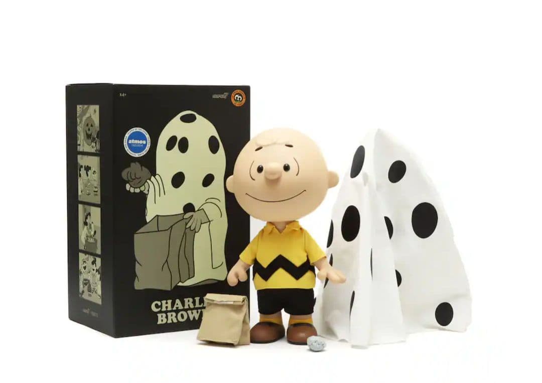 NEW Super7 Peanuts Supersize Vinyl Charlie Brown Ghost Sheet Glow atmos from JPN NEW Super7 Peanuts Supersize Vinyl Charlie Brown Ghost Sheet Glow atmos from JPN