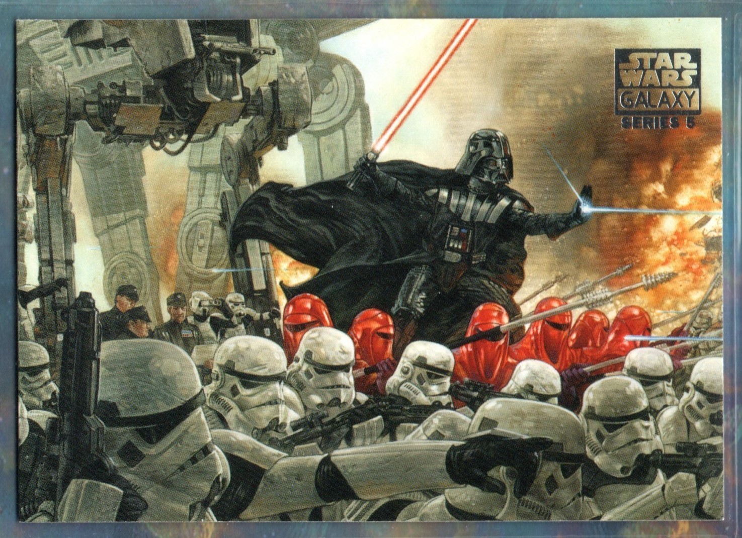2010 Topps Star Wars Galaxy Series 5 BASE #64 / THE WRATH OF DARTH VADER
