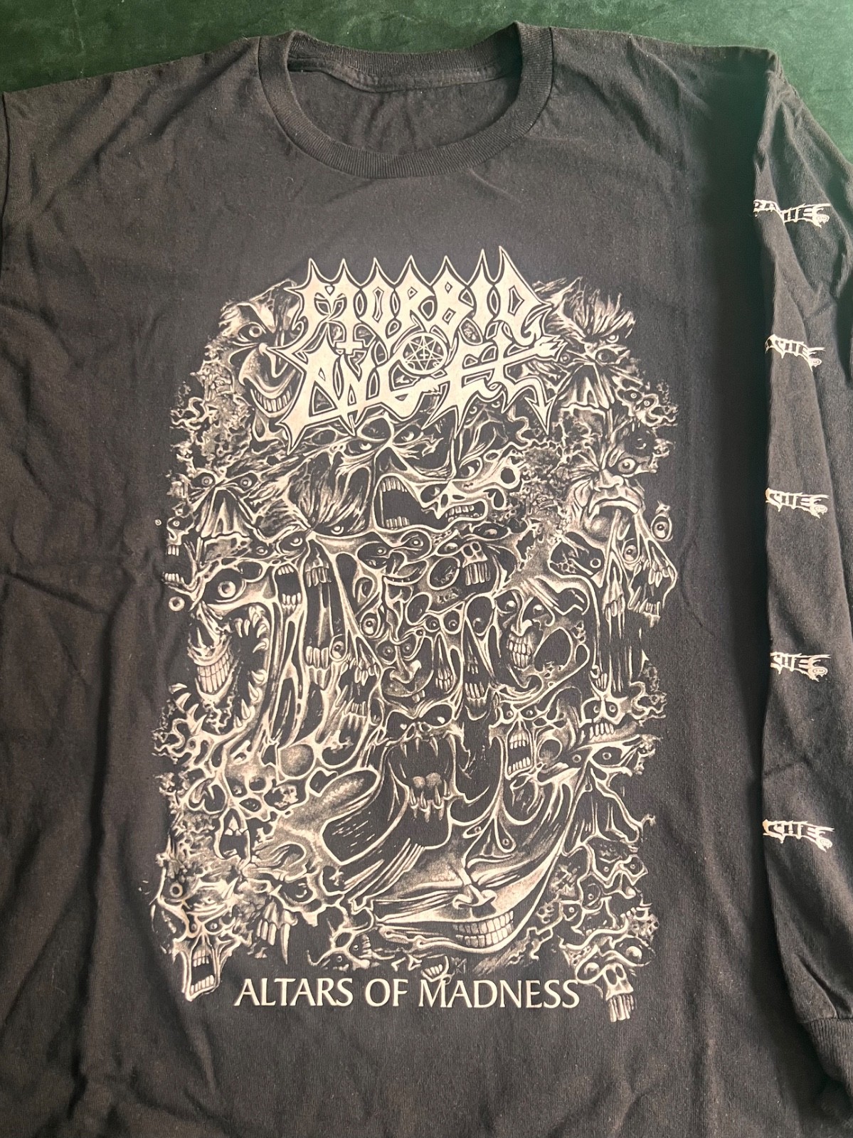 Rare Vintage Morbid Angel Altars of Madness Longsleeve Shirt Earache Death Metal