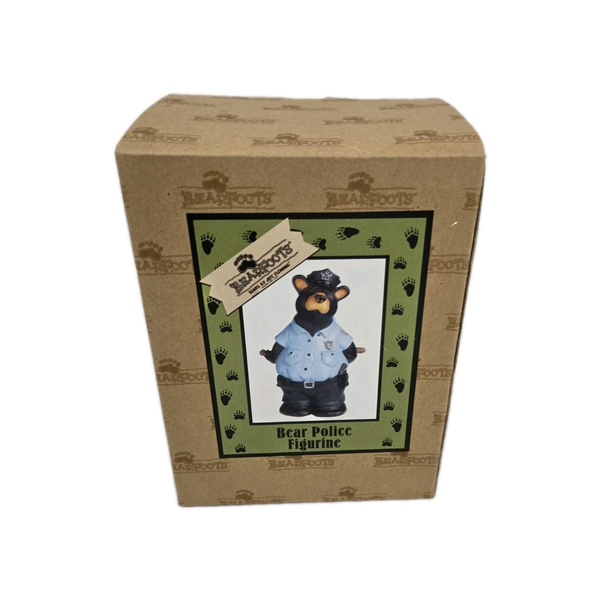 RARE Bearfoots Jeff Fleming Big Sky Carvers Figurine Police Officer Figure NEW