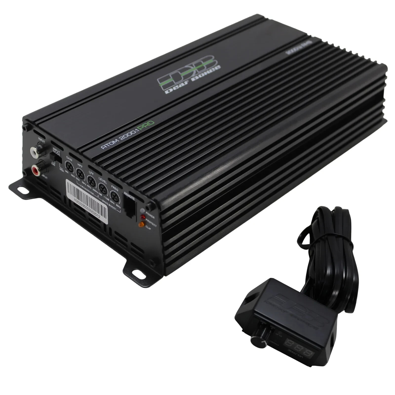 Deaf Bonce Apocalypse 2000W RMS 1-Ohm Class-D Monoblock Amplifier ATOM-2000.1PRO