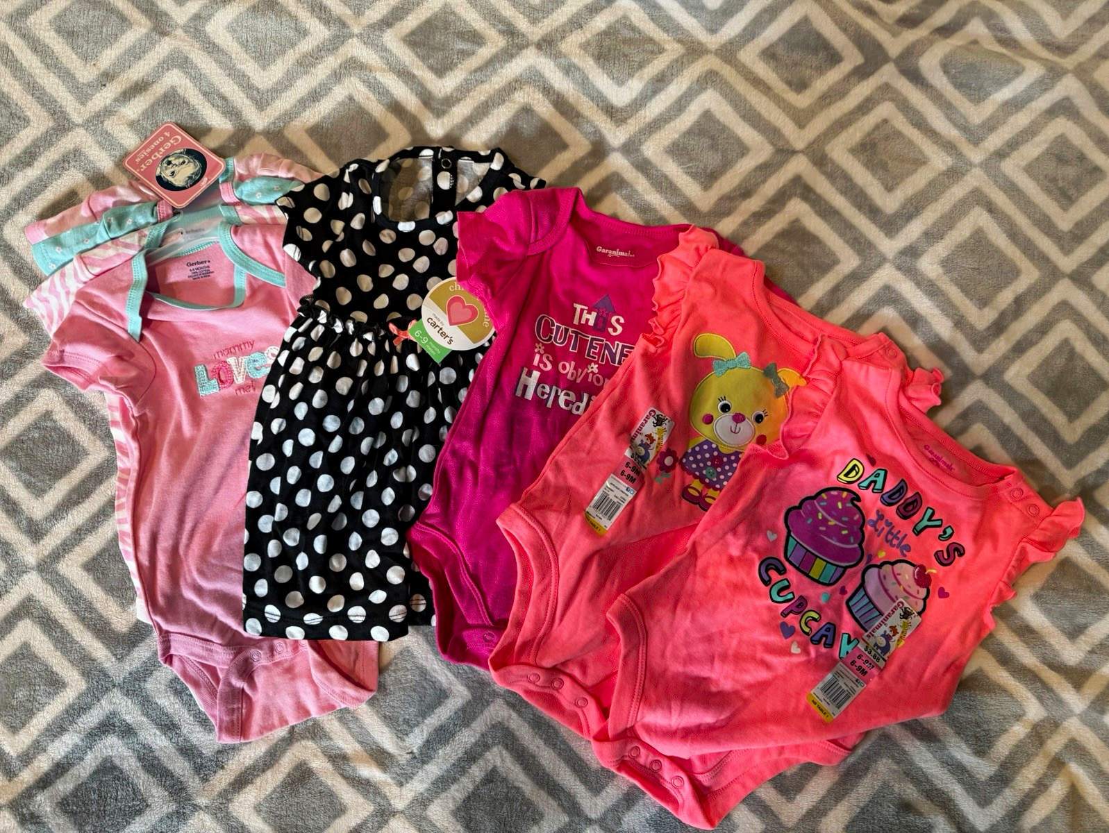 Gerber Carter\'s Garanimals Baby Girl Clothes Lot 6-9M