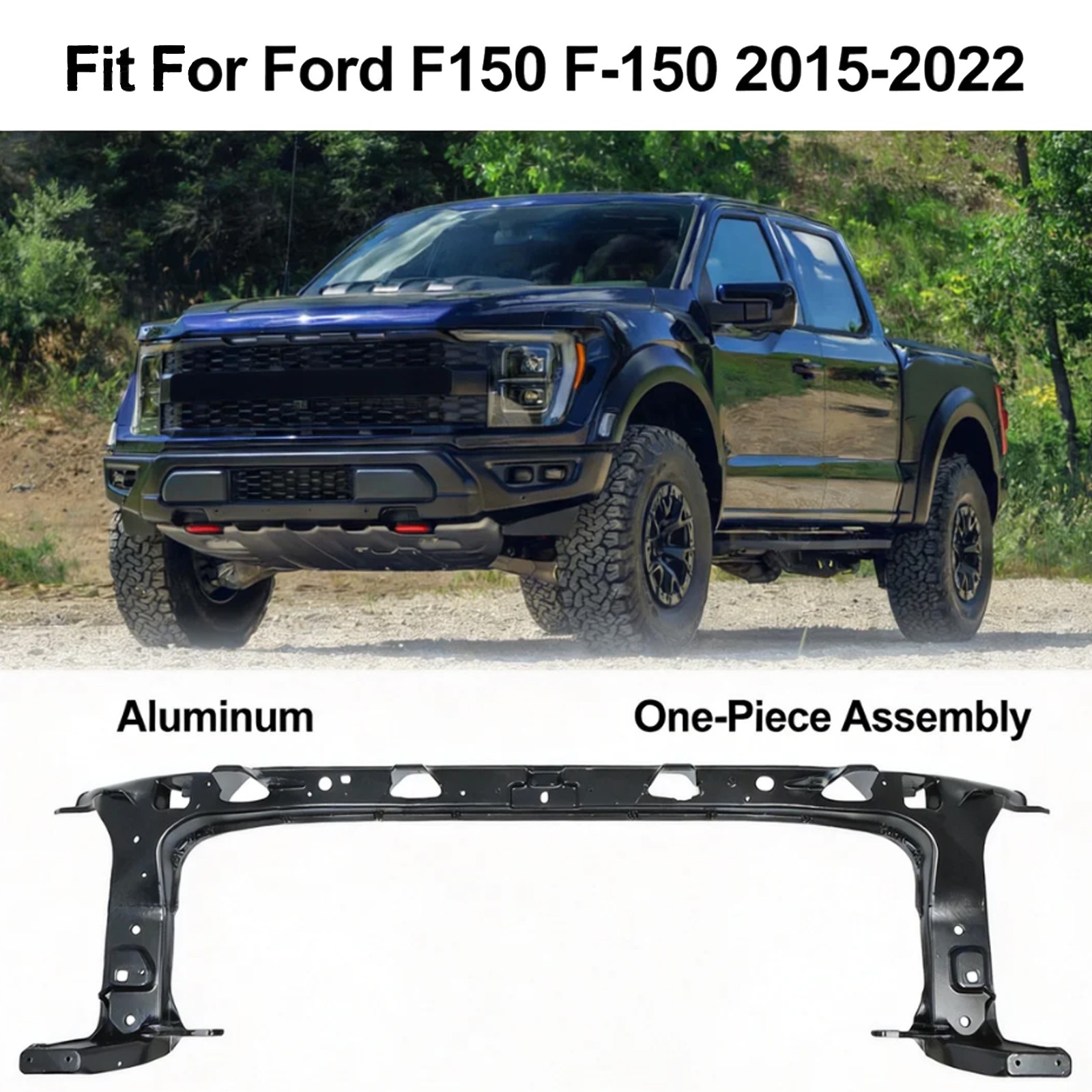 Aluminum Front Upper Radiator Support Panel Fit For Ford F150 F-150 2015-2022