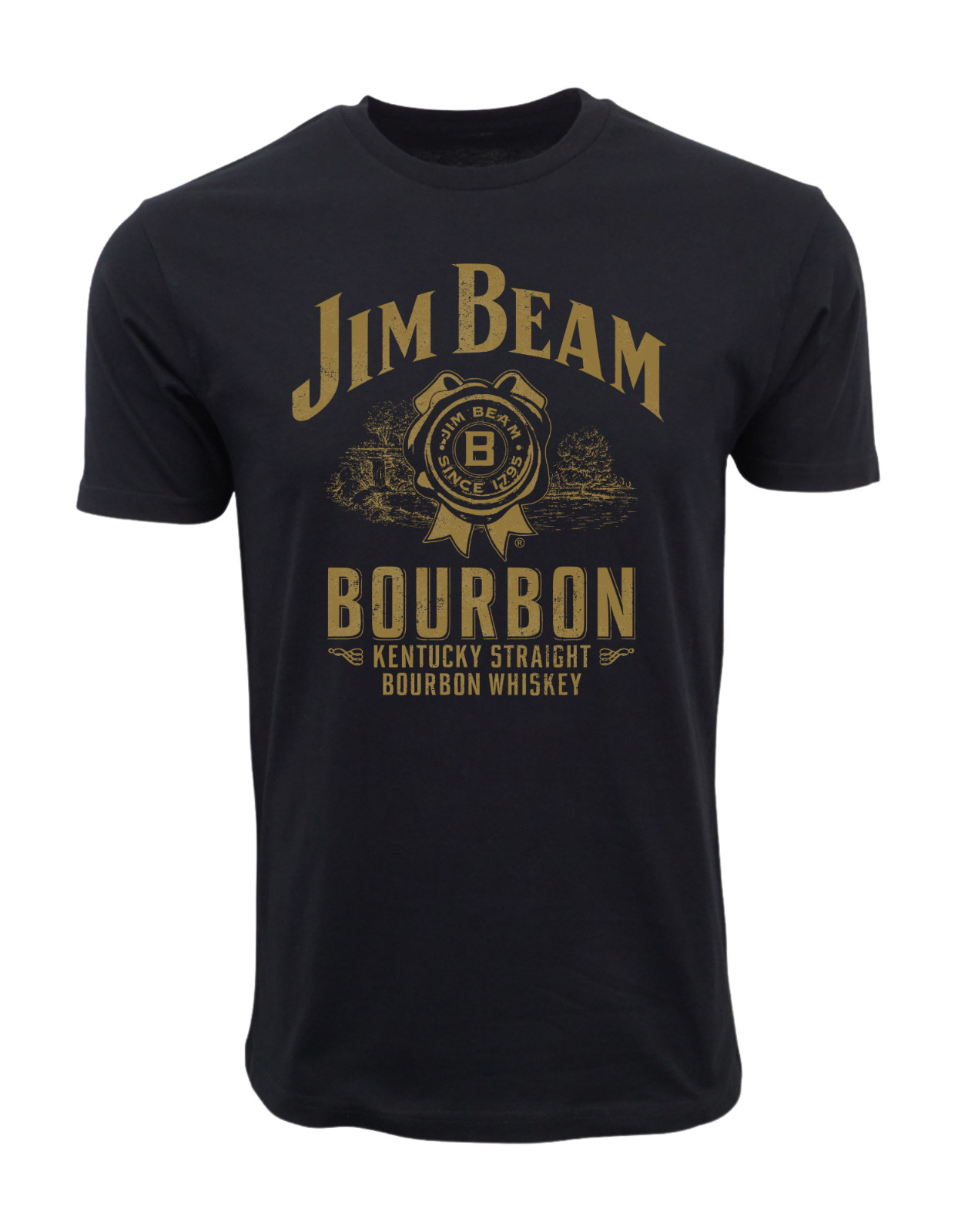 JIM BEAM\'S BOURBON KENTUCKY STRAIGHT WHISKEY T SHIRT JIM BEAM\'S BOURBON KENTUCKY STRAIGHT WHISKEY T SHIRT