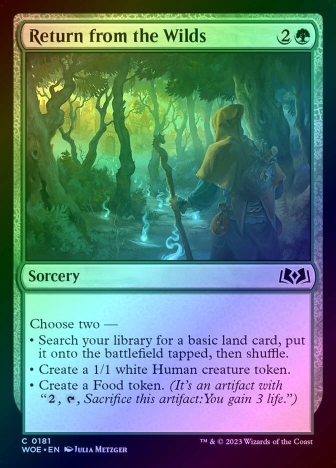 Return from the Wilds Foil (181) Wilds of Eldraine WOE MTG Magic