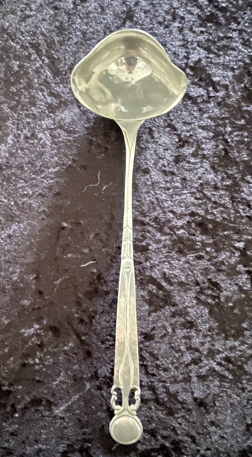 Vintage Old Newbury Pewter Punch Ladle, 13  1/2 Inches Long