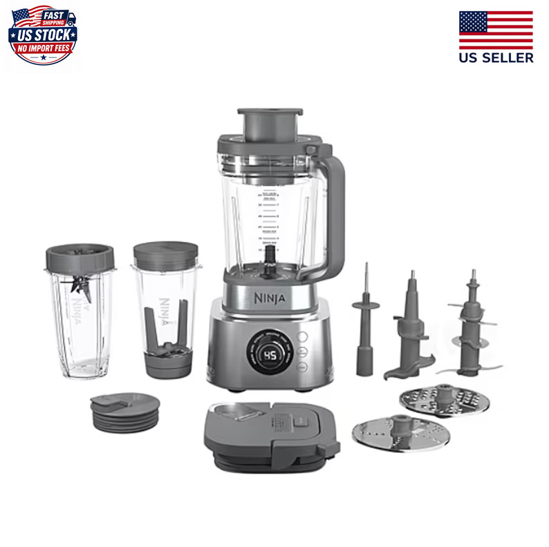 Ninja Foodi Power Blender & Processor System, 7 Functions, Silver, SS401 | 72-oz Ninja Foodi Power Blender & Processor System, 7 Functions, Silver, SS401 | 72-oz