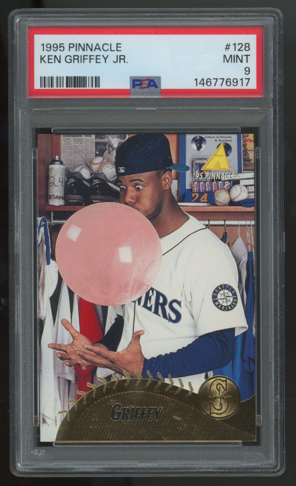 1995 Pinnacle Ken Griffey Jr. #128 PSA 9 *917